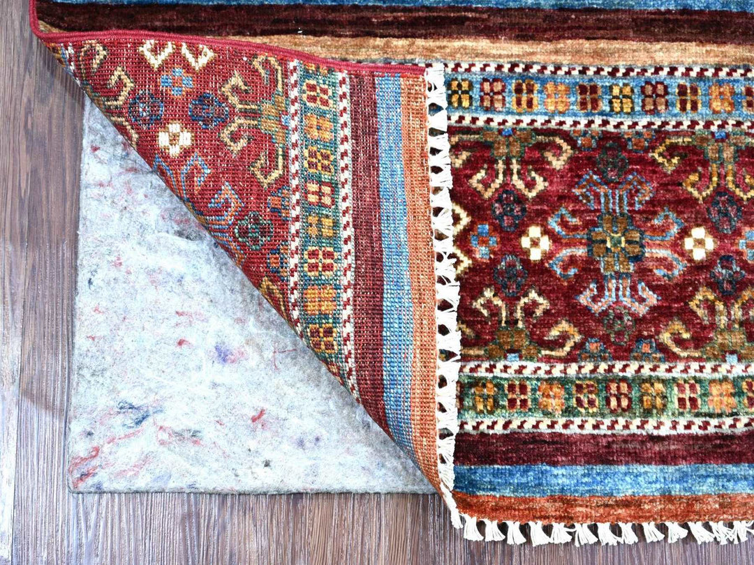 2'1" x 3'1" New Hand Knotted Multicolored Wool Rectangle Oriental Rug - MOA10222599