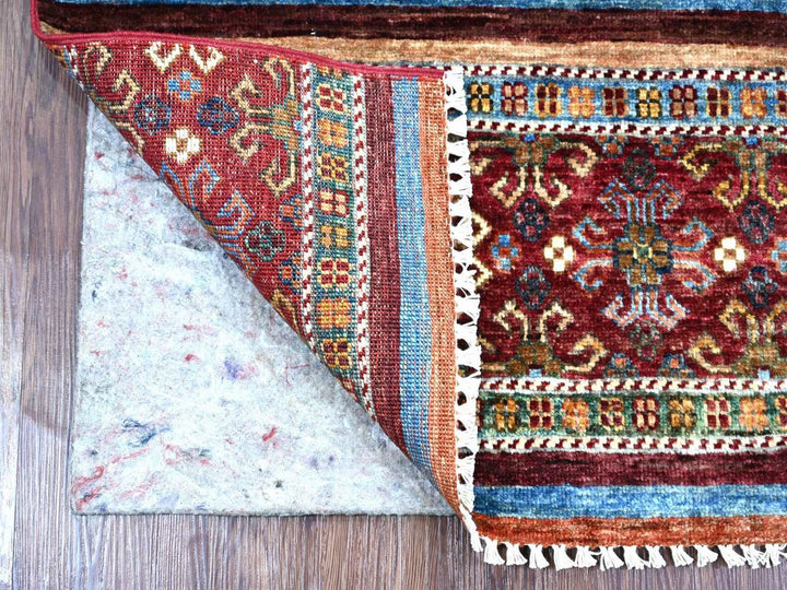 2'1" x 3'1" New Hand Knotted Multicolored Wool Rectangle Oriental Rug - MOA10222599
