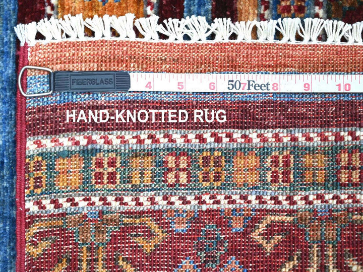 2'1" x 3'1" New Hand Knotted Multicolored Wool Rectangle Oriental Rug - MOA10222599