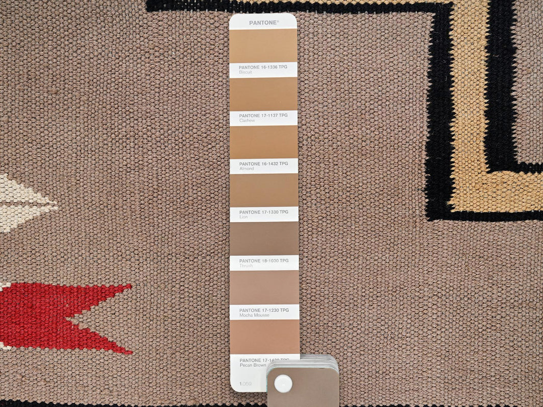 8'3" x 9'7" New Hand Woven Brown Wool Rectangle Oriental Rug - MOA1022259
