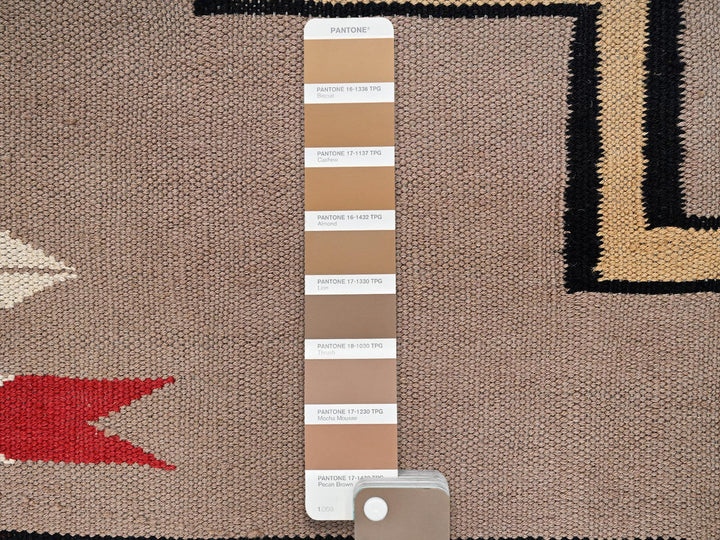 8'3" x 9'7" New Hand Woven Brown Wool Rectangle Oriental Rug - MOA1022259