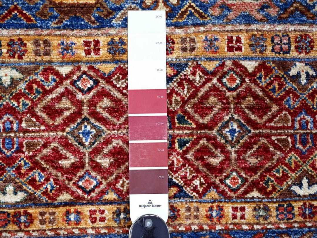 2'8" x 3'9" New Hand Knotted Multicolored Wool Rectangle Oriental Rug - MOA10222601
