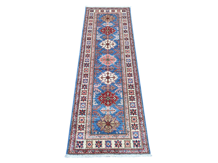 2'0" x 5'11" New Hand Knotted Blue Wool Runner Oriental Rug - MOA10222602