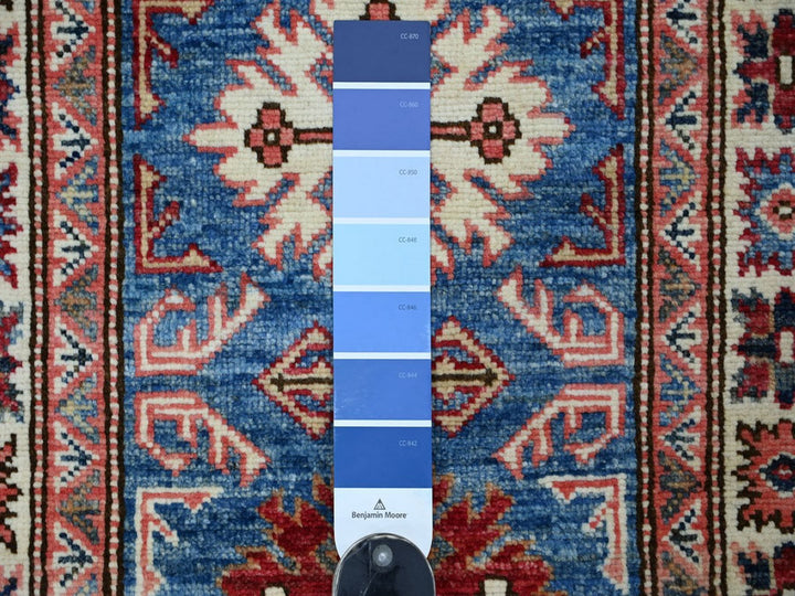 2'0" x 5'11" New Hand Knotted Blue Wool Runner Oriental Rug - MOA10222602