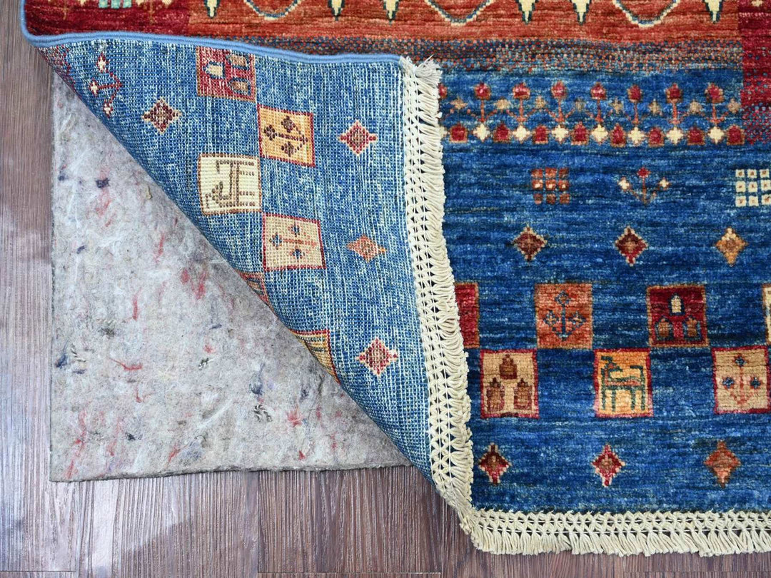 2'6" x 8'2" New Hand Knotted Multicolored Wool Runner Oriental Rug - MOA10222604