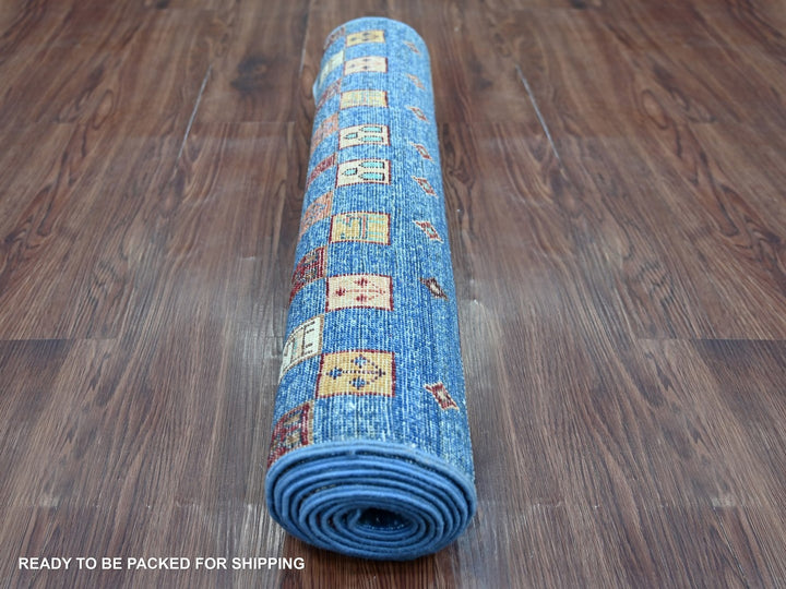 2'6" x 8'2" New Hand Knotted Multicolored Wool Runner Oriental Rug - MOA10222604