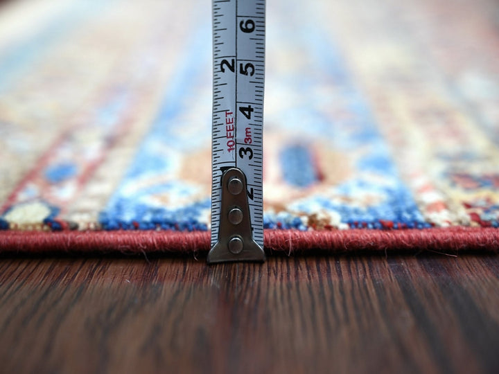 2'8" x 5'7" New Hand Knotted Multicolored Wool Runner Oriental Rug - MOA10222606
