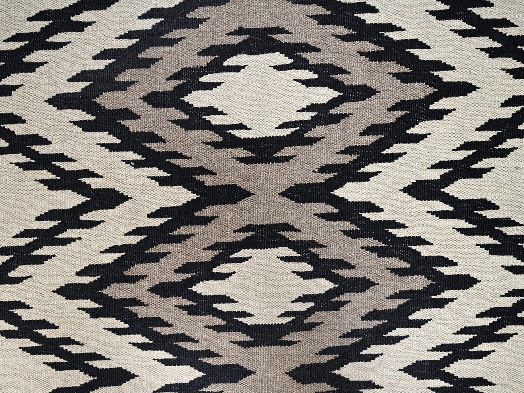 8'0" x 10'1" New Hand Woven Brown Wool Rectangle Oriental Rug - MOA1022260