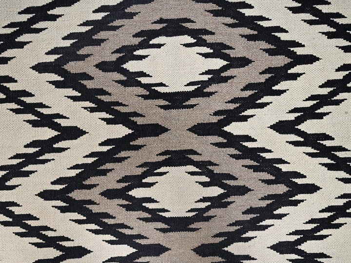 8'0" x 10'1" New Hand Woven Brown Wool Rectangle Oriental Rug - MOA1022260