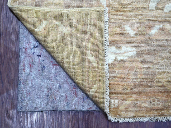 8'1" x 9'7" New Hand Knotted Brown Wool Rectangle Oriental Rug - MOA10222611