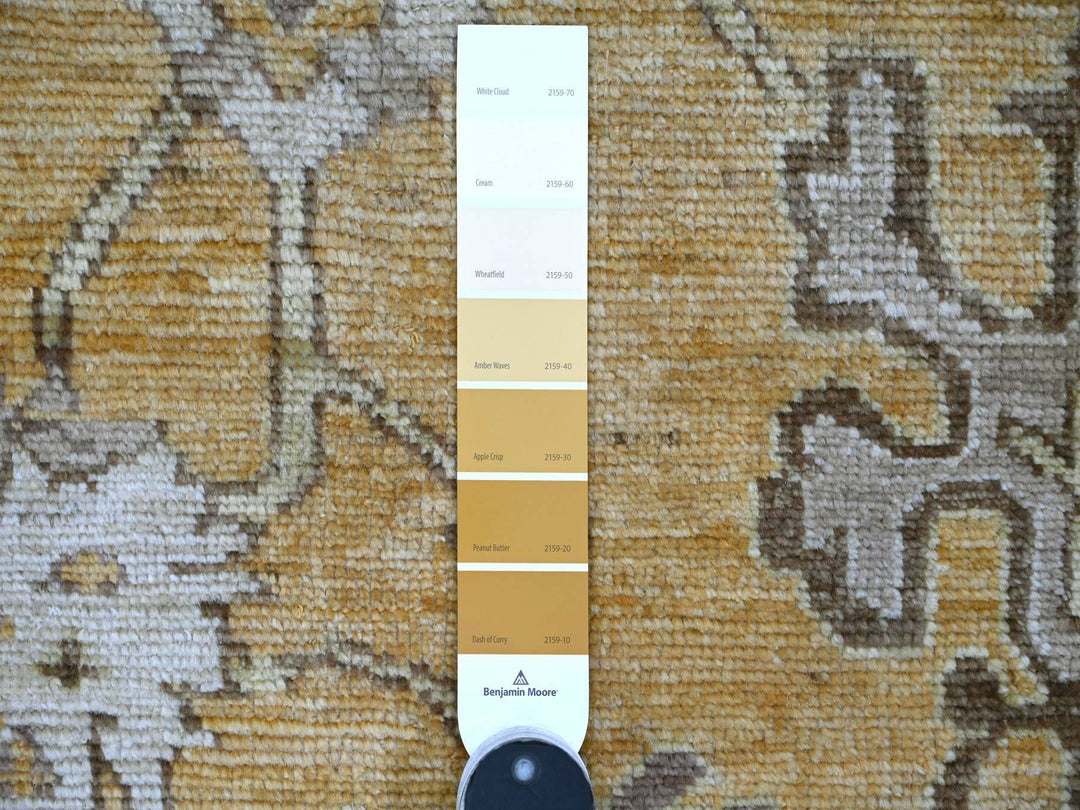 7'10" x 9'5" New Hand Knotted Brown Wool Rectangle Oriental Rug - MOA10222613