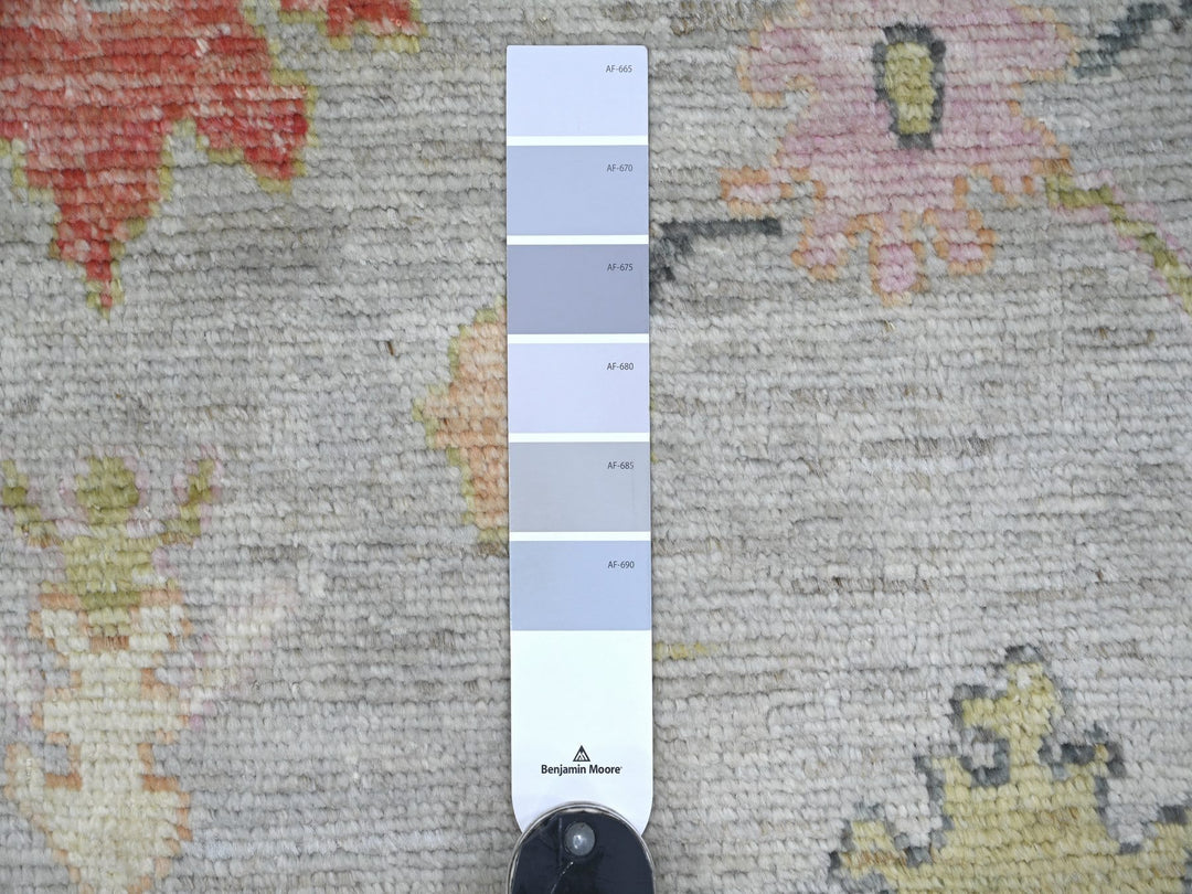 7'9" x 7'11" New Hand Knotted Grey Wool Square Oriental Rug - MOA10222614
