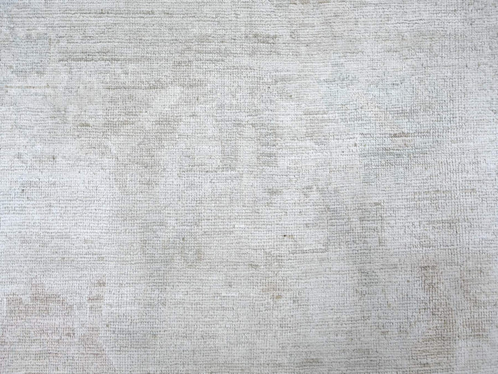 8'1" x 9'10" New Hand Knotted Grey Wool Rectangle Oriental Rug - MOA10222617