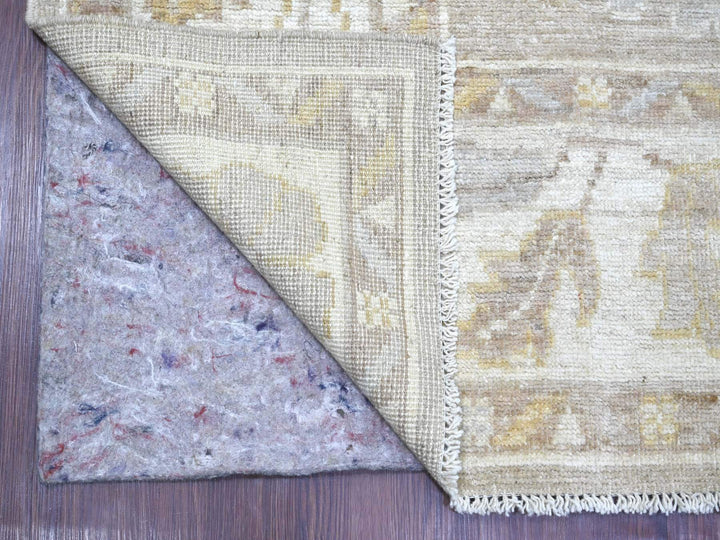 8'1" x 9'5" New Hand Knotted Brown Wool Rectangle Oriental Rug - MOA10222622