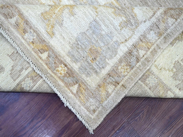 8'1" x 9'5" New Hand Knotted Brown Wool Rectangle Oriental Rug - MOA10222622