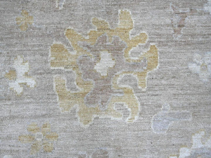 8'1" x 9'5" New Hand Knotted Brown Wool Rectangle Oriental Rug - MOA10222622