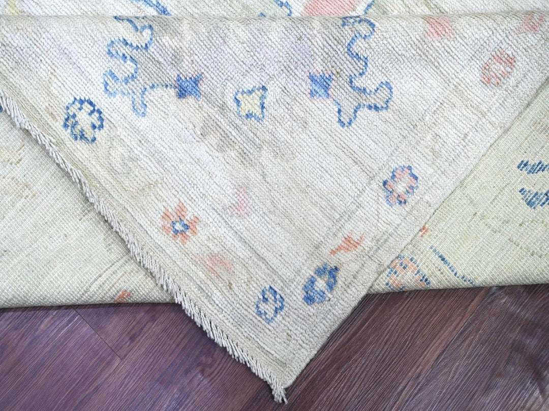 8'10" x 11'8" New Hand Knotted Grey Wool Rectangle Oriental Rug - MOA10222626