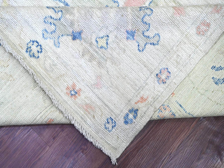 8'10" x 11'8" New Hand Knotted Grey Wool Rectangle Oriental Rug - MOA10222626