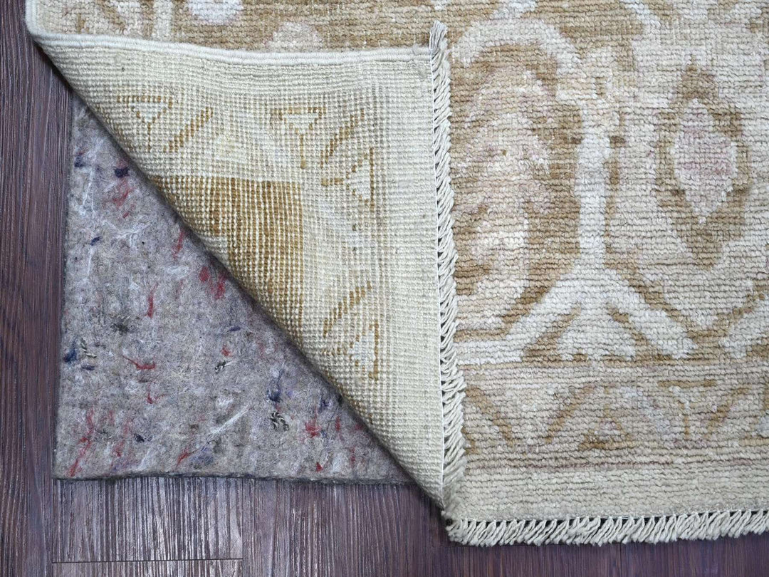 9'2" x 11'11" New Hand Knotted Grey Wool Rectangle Oriental Rug - MOA10222629