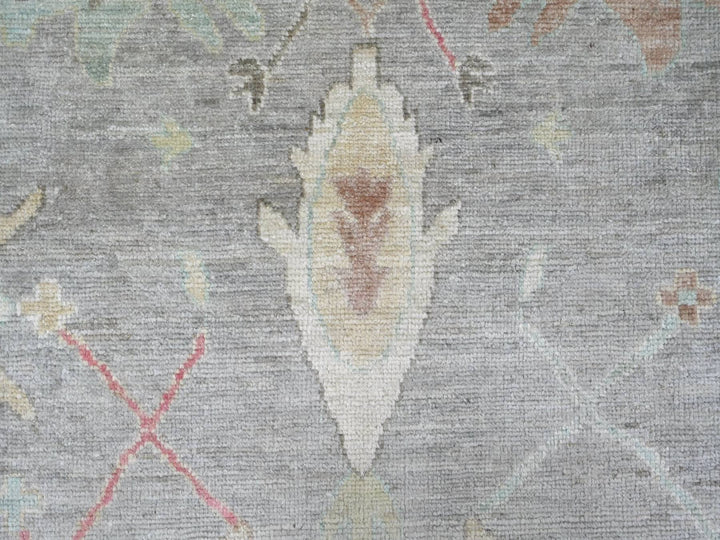 10'0" x 13'7" New Hand Knotted Grey Wool Rectangle Oriental Rug - MOA10222632