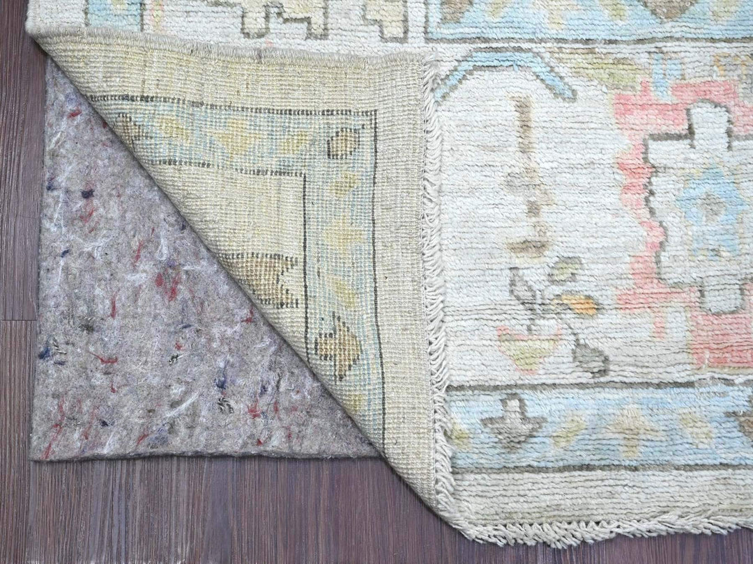7'11" x 10'1" New Hand Knotted Grey Wool Rectangle Oriental Rug - MOA10222634