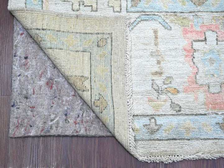 7'11" x 10'1" New Hand Knotted Grey Wool Rectangle Oriental Rug - MOA10222634