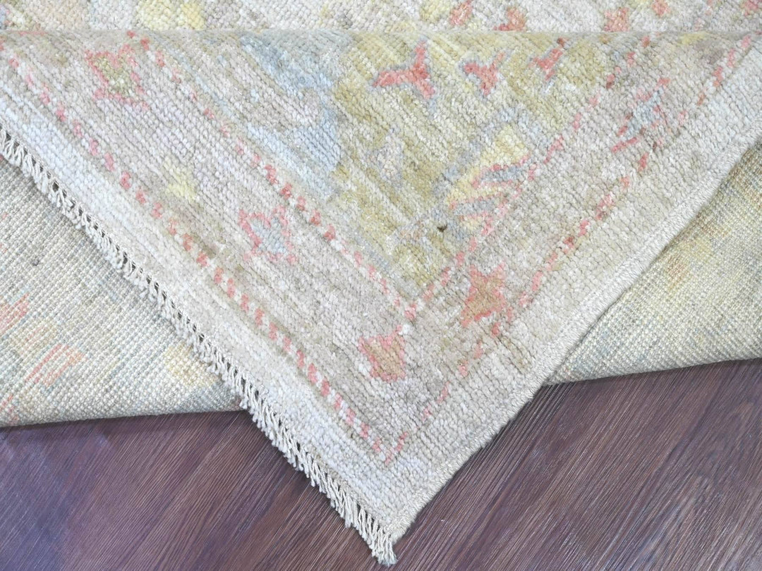 7'11" x 9'10" New Hand Knotted Grey Wool Rectangle Oriental Rug - MOA10222637