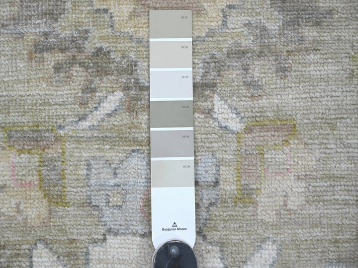 10'0" x 13'11" New Hand Knotted Green Wool Rectangle Oriental Rug - MOA10222643
