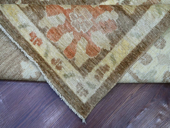 10'0" x 13'5" New Hand Knotted Brown Wool Rectangle Oriental Rug - MOA10222644