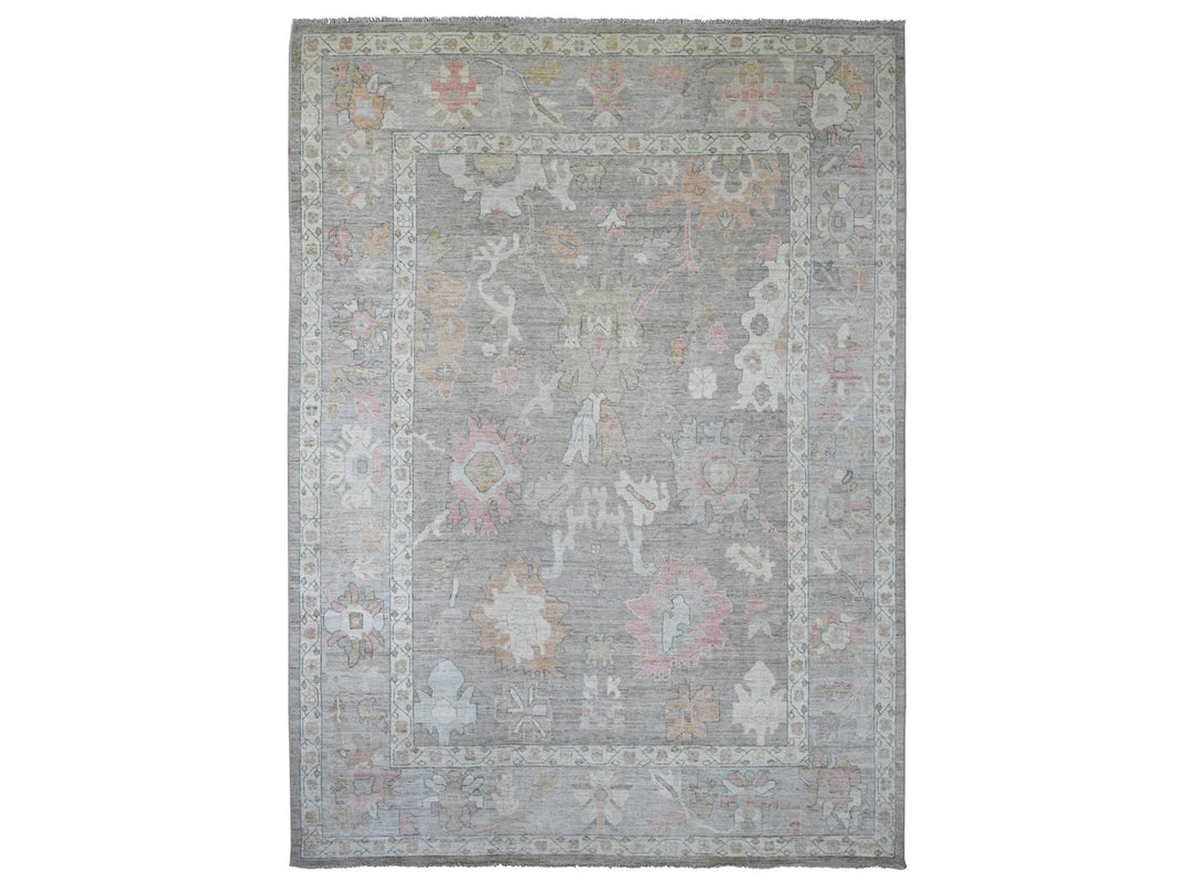 10'0" x 13'6" New Hand Knotted Brown Wool Rectangle Oriental Rug - MOA10222646