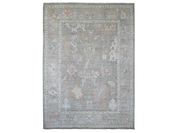 10'0" x 13'6" New Hand Knotted Brown Wool Rectangle Oriental Rug - MOA10222646