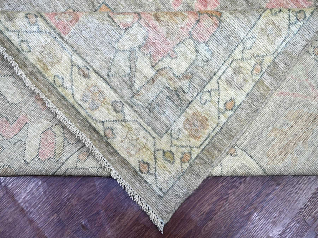 10'0" x 13'6" New Hand Knotted Brown Wool Rectangle Oriental Rug - MOA10222646