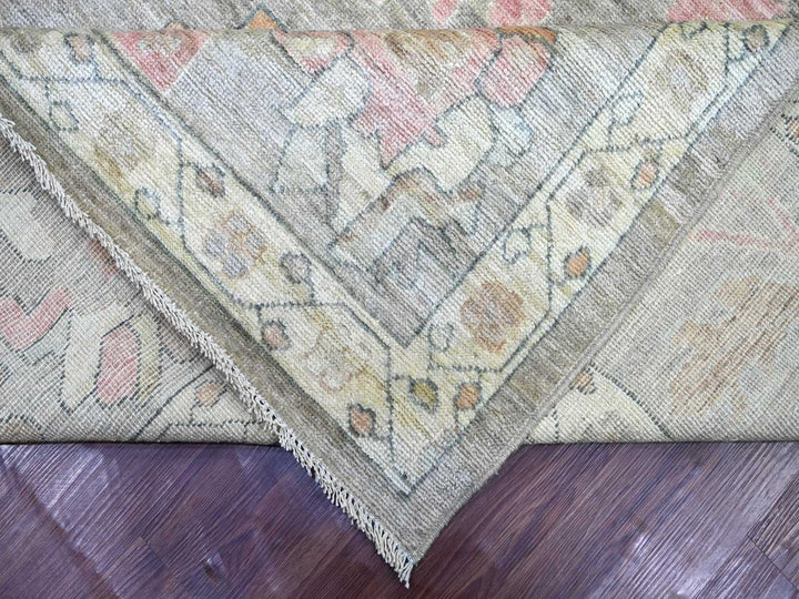 10'0" x 13'6" New Hand Knotted Brown Wool Rectangle Oriental Rug - MOA10222646