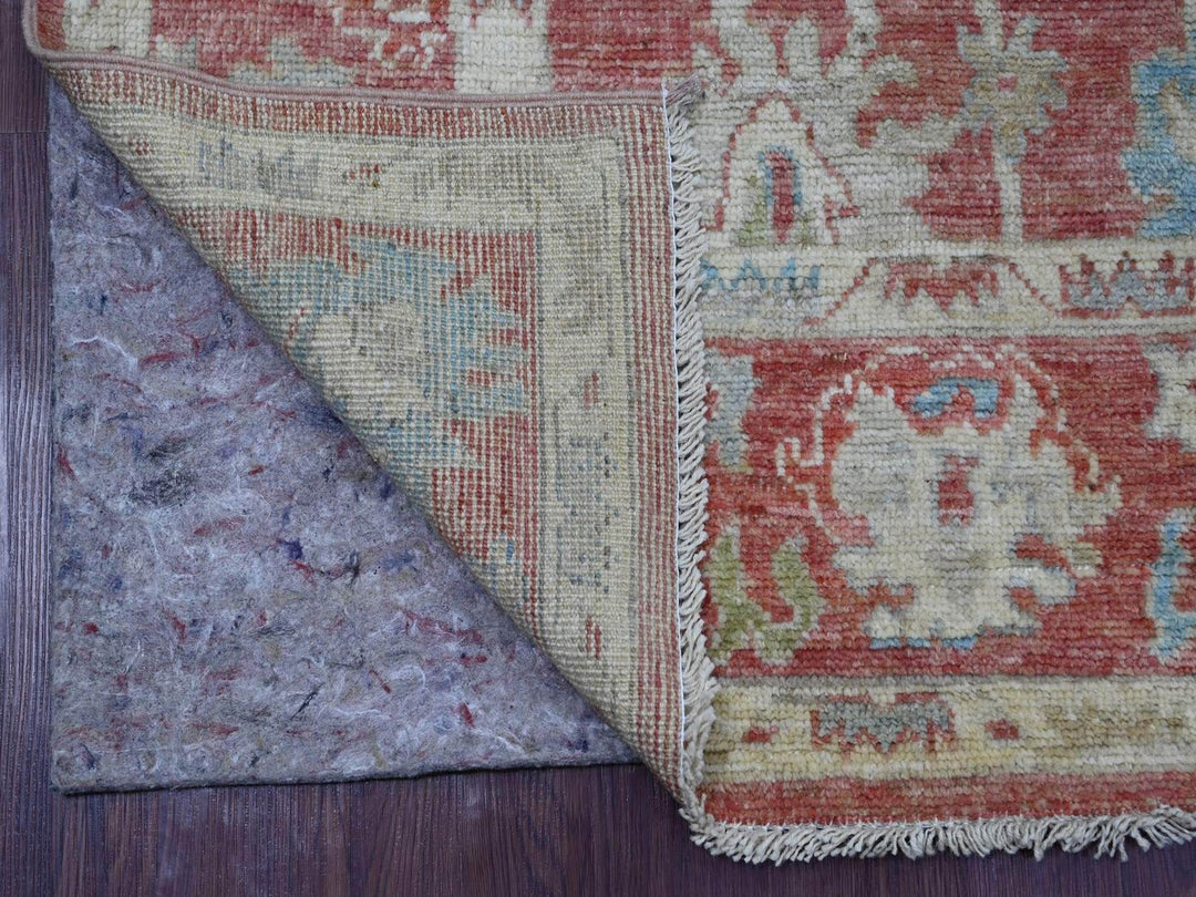 5'0" x 7'3" New Hand Knotted Pink Wool Rectangle Oriental Rug - MOA10222649