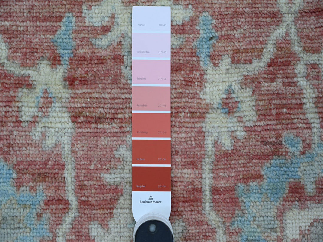 5'0" x 7'3" New Hand Knotted Pink Wool Rectangle Oriental Rug - MOA10222649