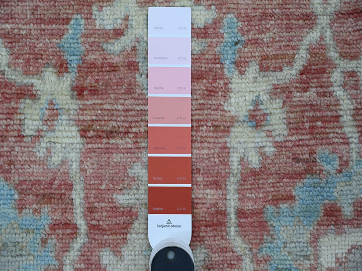 5'0" x 7'3" New Hand Knotted Pink Wool Rectangle Oriental Rug - MOA10222649