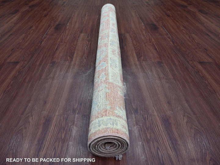 5'0" x 7'3" New Hand Knotted Pink Wool Rectangle Oriental Rug - MOA10222649