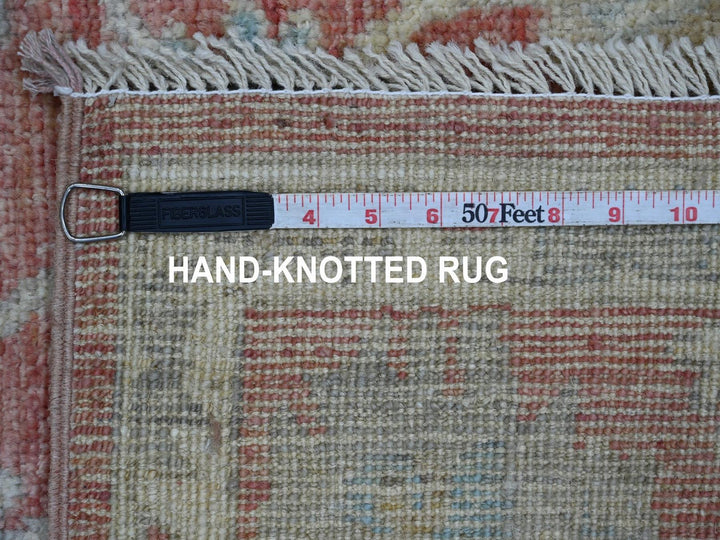 5'0" x 7'3" New Hand Knotted Pink Wool Rectangle Oriental Rug - MOA10222649
