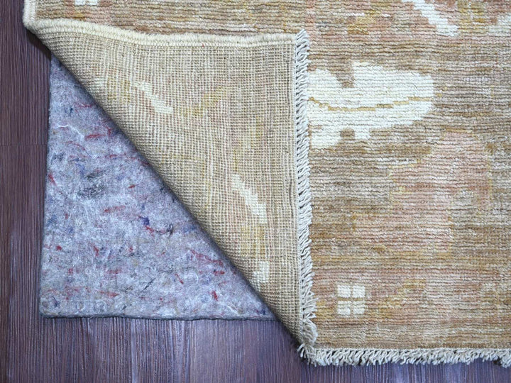 9'11" x 13'8" New Hand Knotted Brown Wool Rectangle Oriental Rug - MOA10222656