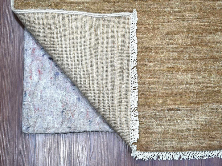 9'7" x 13'4" New Hand Knotted Brown Wool Rectangle Oriental Rug - MOA10222657