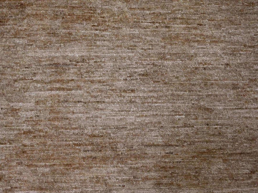 9'7" x 13'4" New Hand Knotted Brown Wool Rectangle Oriental Rug - MOA10222657