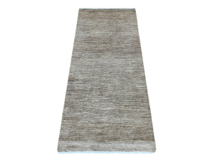 2'5" x 5'7" New Hand Knotted Brown Wool Runner Oriental Rug - MOA10222660