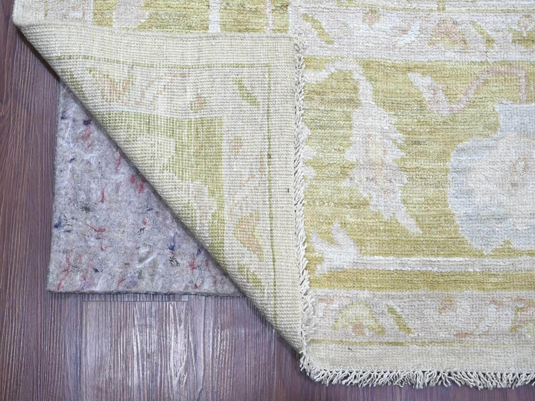 9'1" x 12'1" New Hand Knotted Grey Wool Rectangle Oriental Rug - MOA10222666