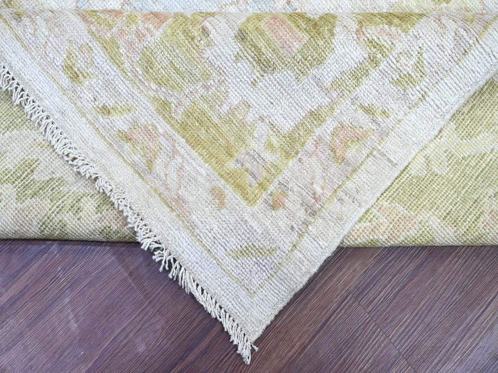 9'1" x 12'1" New Hand Knotted Grey Wool Rectangle Oriental Rug - MOA10222666