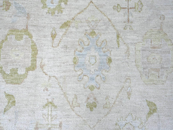 9'1" x 12'1" New Hand Knotted Grey Wool Rectangle Oriental Rug - MOA10222666