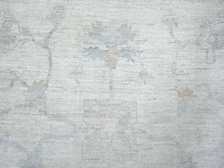 10'0" x 13'2" New Hand Knotted Ivory Wool Rectangle Oriental Rug - MOA10222668