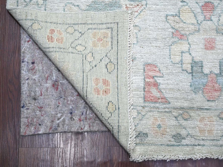 8'10" x 11'5" New Hand Knotted Blue Wool Rectangle Oriental Rug - MOA10222669