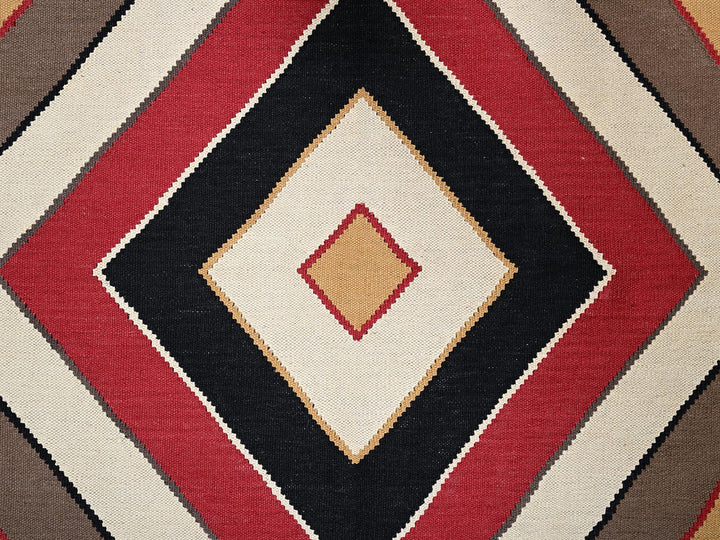 8'3" x 10'1" New Hand Woven Multicolored Wool Rectangle Oriental Rug - MOA1022266