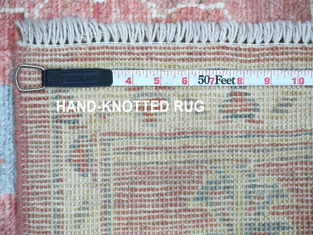 6'0" x 8'7" New Hand Knotted Pink Wool Rectangle Oriental Rug - MOA10222672