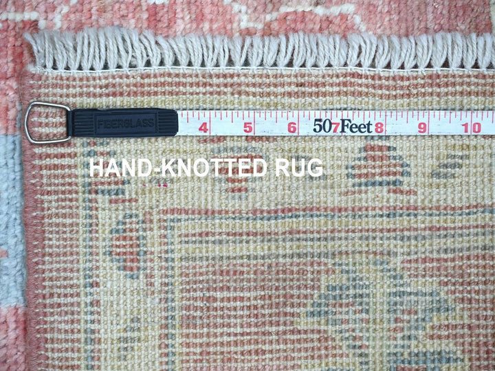 6'0" x 8'7" New Hand Knotted Pink Wool Rectangle Oriental Rug - MOA10222672